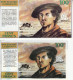 2 SPÉCIMENS VRAIE FAUSSE MONNAIE 100 FRANCS LA REDOUTE 1987/1999 R353756 1 FACE ET L'AUTRE PUBLICITÉ DOCUMENT FICTIF - Specimen