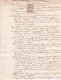 1858 - Atto Di Rinegozazione Di Mutuo Manoscritto Con Marca Da Bollo E Sigillo Notarile - Manuscrits