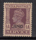 ½a MH Jind SERVICE KGVI Series,1939-1943, SGO74, British India - Jhind