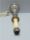 Delcampe - -BOUGEOIR ANCIEN METAL Argenté Monté En LAMPE  à Poser  Déco  Fonctionne    E - Lighting & Lampshades