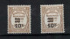TAXE N°2 NEUF**MNH + N°2 (*) SG, COTE 16,50€, ALGERIE, 1926/32. - Timbres-taxe