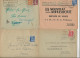 LOT DE 10 LETTRES  SEMI - MODERNE -  AFFRANCHISSEMENT DIVERS +OBLITERATION DAGUIN -PREO - 1924 A 1955 - Mechanical Postmarks (Other)