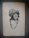 Portrait D'une Jeune Femme élégante Pastel 1918 Signé A.V - Pasteles