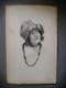 Portrait D'une Jeune Femme élégante Pastel 1918 Signé A.V - Pastel