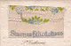 1 Carte BRODEE Bonnet De SAINTE CATHERINE à L'intérieur (voir Photo 3 Et 4) - Catherinette - Sincères Félicitations - Sainte-Catherine
