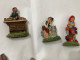 LOTTO N.10 STATUINE PRESEPE NATALE VARIE GESSO CARTAPESTA. - Andere & Zonder Classificatie