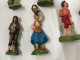 Delcampe - LOTTO N.10 STATUINE PRESEPE NATALE VARIE GESSO CARTAPESTA. - Andere & Zonder Classificatie