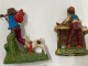 Delcampe - LOTTO N.10 STATUINE PRESEPE NATALE VARIE GESSO CARTAPESTA. - Andere & Zonder Classificatie