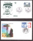 2008 - 4 Enveloppes Premier Jour - V° République - Charles De Gaulle - France - Wallis Et Futuna - Nouvelle-Calédonie - Collections (sans Albums)