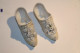 C118 Ancienne Paire De Chaussure En Faience - Porcelaine - Naissance - Muebles