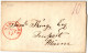 (N98) USA Cover -  Red Postal Marking New York Oct. 17 - 10 Cts Rate - Freeport Maine 1845. - …-1845 Prefilatelia