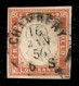 Antichi Stati Italiani - Sardegna - 1855 - 40 Cent Vermiglio (16a) - Usato - Raybaudi + Diena (650) - Sonstige & Ohne Zuordnung