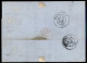 Regno - Vittorio Emanuele II - Lettera Affrancata Con 40 Cent (T20) Annullato Con Numerale 2240 Da Genova A Montpellier  - Andere & Zonder Classificatie