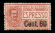 Regno - Espressi - 1922 - 60 Cent Su 50 Cent Espresso (6) - Ottimamente Centrato - Gomma Integra - Altri & Non Classificati