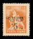 Occupazioni I Guerra Mondiale - Fiume - 1919 - RANCO 5 Su 45 Cent (D79 Vac) - Senza 1 Con F Parziale - Gomma Integra (24 - Altri & Non Classificati