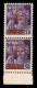 C.L.N. - Valle Bormida - 1945 - Soprastampa Vermiglio - 50 Cent (5A) In Coppia Verticale Bordo Foglio Con Soprastampa De - Sonstige & Ohne Zuordnung