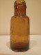 Antiguo Bote De Farmacia De Cristal De Serventinal. Letras En Relieve - Andere & Zonder Classificatie