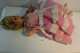 Delcampe - C121 Ancienne Poupée Habillée D'une Robe Rose - Collection - Puppen