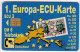 Deutschland TK K 943/1993 ** 25€ Porträt Außenminister Genscher EUROPA-Karte Stamp BRD1351/F2636 TC ECU Telecard Germany - K-Serie : Serie Clienti