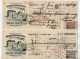 VP22.586 - Lettre De Change X 2 - 1905 / 09 - Mercerie - Bonneterie De Gros - Victor SAUVETRE à BARBEZIEUX ( Charente ) - Bills Of Exchange