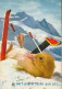 Télévision Saturnin Aux Sports D Hiver Le Ski Pas Si Facile Que ça Par Jean Tourane N°42 Ortf Carte Officiel 1965 - Séries TV