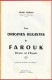 Origines Bugistes De ''Farouk'' Dernier Roi D'Egypte De Henri Raquin - Rhône-Alpes