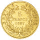 Second-Empire- 5 Francs Napoléon III Tête Nue 1857 Paris - 5 Francs (gold)