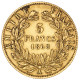 Second-Empire- 5 Francs Napoléon III Tête Laurée 1868 Paris - 5 Francs (oro)