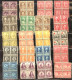 Large Plateblock Set USA Stamps, Some Damaged From Poor Storage In Books - Plattennummern