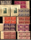 Delcampe - Large Plateblock Set USA Stamps, Some Damaged From Poor Storage In Books - Números De Placas