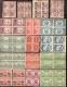 Delcampe - Large Plateblock Set USA Stamps, Some Damaged From Poor Storage In Books - Plaatnummers