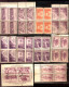 Delcampe - Large Plateblock Set USA Stamps, Some Damaged From Poor Storage In Books - Numéros De Planches