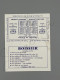 #PUB34 - Boissier Confiseur De Paris - Petit Calendrier 1961 1962 Chocolat Au Whisky Œufs De Pâque - Pliable Publicité - Petit Format : 1961-70