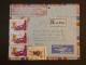 R33 VIETNAM CONG HOA BELLE LETTRE  RECO AIR MAIL1974  SAIGON AU VESINET FRANCE + BANDE DE 3TP  100 D+AFF. INTERESSANT+ + - Viêt-Nam