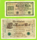 ALLEMAGNE / 2 VIEUX BILLETS DE 1.000 MARK / 1910 Et 1922 / ETAT MOYEN - 1000 Mark