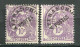25899 FRANCE  Préo. 43b° 10c. Violet Type Blanc : T Surélevé + Normal (non Inclus) 1929  TB - Oblitérés