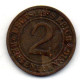 GERMANY - WEIMAR REPUBLIC, 2 Renten Pfennig, Bronze, Year 1923-D, KM # 31 - 2 Renten- & 2 Reichspfennig