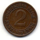 GERMANY - WEIMAR REPUBLIC, 2 Renten Pfennig, Bronze, Year 1924-F, KM # 31 - 2 Renten- & 2 Reichspfennig