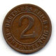 GERMANY - WEIMAR REPUBLIC, 2 Renten Pfennig, Bronze, Year 1924-G, KM # 31 - 2 Renten- & 2 Reichspfennig