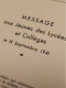 Delcampe - MESSAGE A LA JEUNESSE, GEORGES LAMIRAND 1941 - Francés
