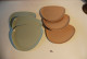 C124 6 Assiettes Vintage En Plastique Vintage UNIGRO - Piatti