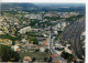 LA VOULTE SUR RHONE VUE GENERALE AERIENNE DU CENTRE VILLE LA GARE SNCF CHEMIN DE FER 1976 - La Voulte-sur-Rhône