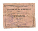 1920 // Ville De GROSLAY (Val D'Oise 95) // Bon Municipal De Deux Francs - Bonds & Basic Needs