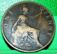 Grande-Bretagne , ONE PENNY , 1901 , REINE VICTORIA  , Old Head Coin - D. 1 Penny