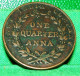 1835 British East India Company ONE QUARTER ANNA  COLONIAL COIN COLONIES ANGLAISES - Kolonien