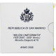 Saint Marin , 10 Euro, 2005, Rome, Milizia Uniformata, FDC, Argent - San Marino
