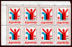 SALE !! 50 % OFF !! ⁕ Yugoslavia 1976 ⁕ Charity Stamp / Red Cross Week / Anti-tuberculosis - Surcharge ⁕ 8v MNH / Sheet - Liefdadigheid