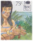 Discovery Of The Americas Pre Columbian Societies, Red Indian, Smoking Cigar, Tobacco, Drugs, Traditional Art, UPAE FDC - Drugs