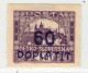 Tchécoslovaquie 1922 Mi  D 37 (Yv TT 24), (MH)* Trace De Charniere - Ungebraucht