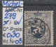 1930 - BELGIEN - FM/DM "Wappenschild" 75 C Dkl'violett - O  Gestempelt - S.Scan (279o 01-03 Be) - 1929-1937 Heraldieke Leeuw